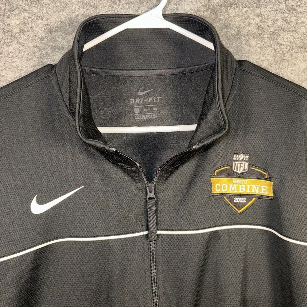 Nike Drifit Black White HBCU NFL COMBINE 2022 Zip Up Jacket Men's 3xl Tall